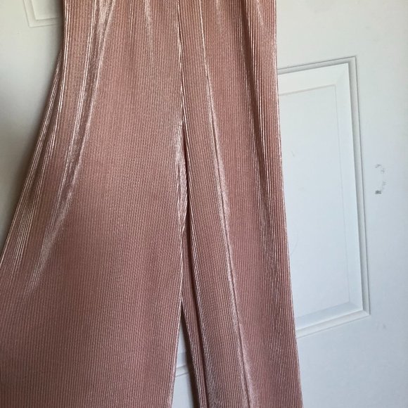 Pink ribbed jumpsuit - Picture 3 of 5